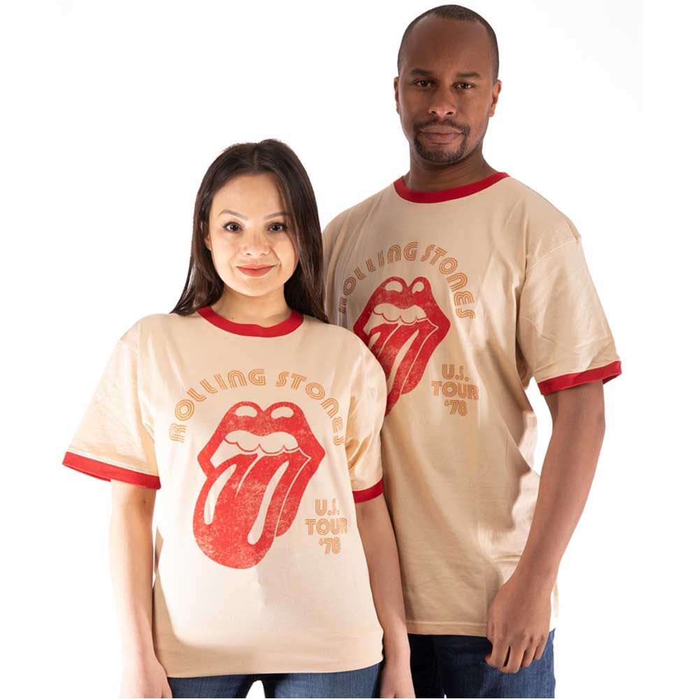 The Rolling Stones Unisex Ringer T-Shirt: US Tour '78 Ringer T-Shirt