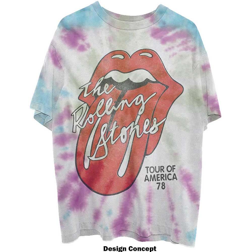 The Rolling Stones Unisex T-Shirt: Tour of USA '78 (Wash Collection) T-Shirt