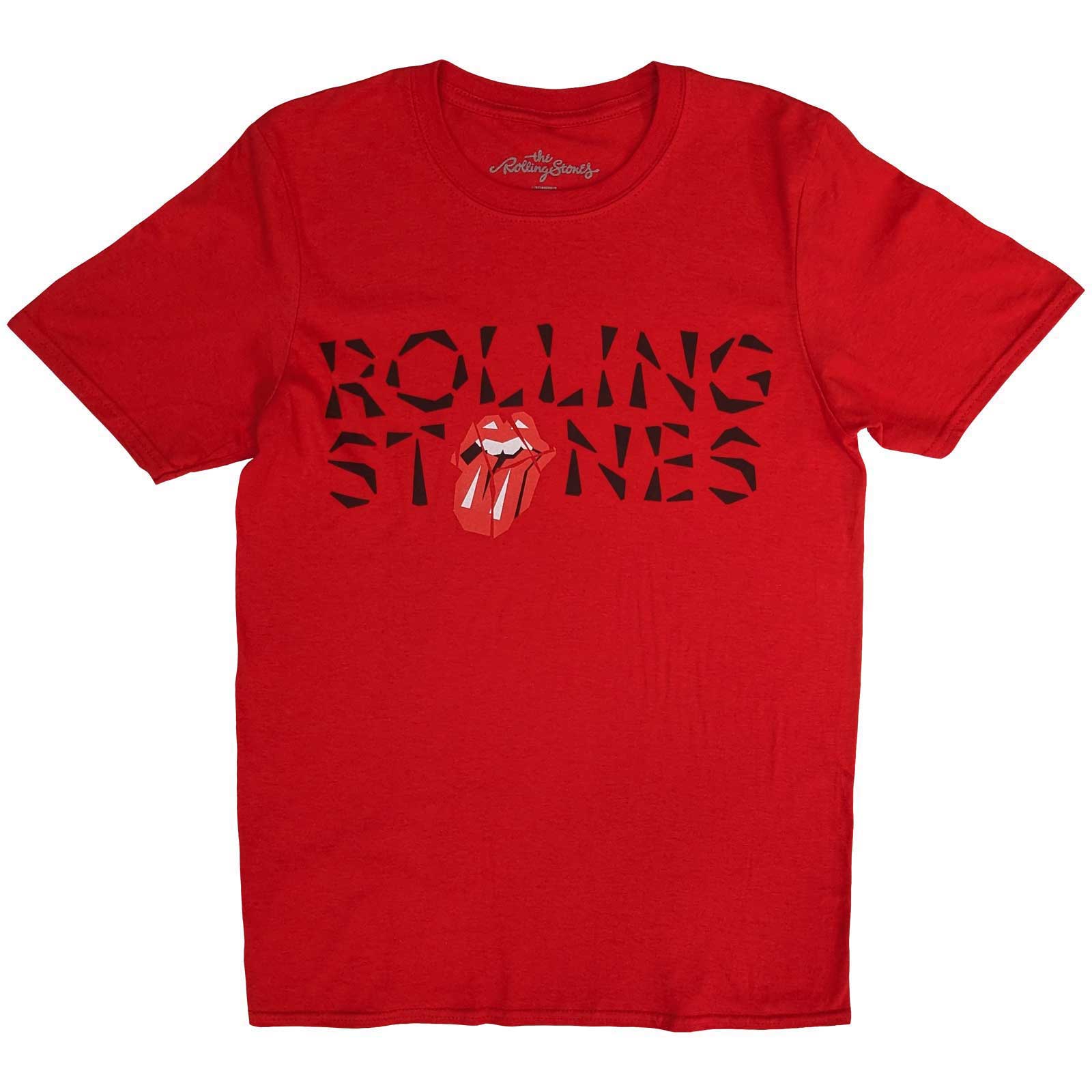 Een foto van een T-Shirt van The Rolling Stones.