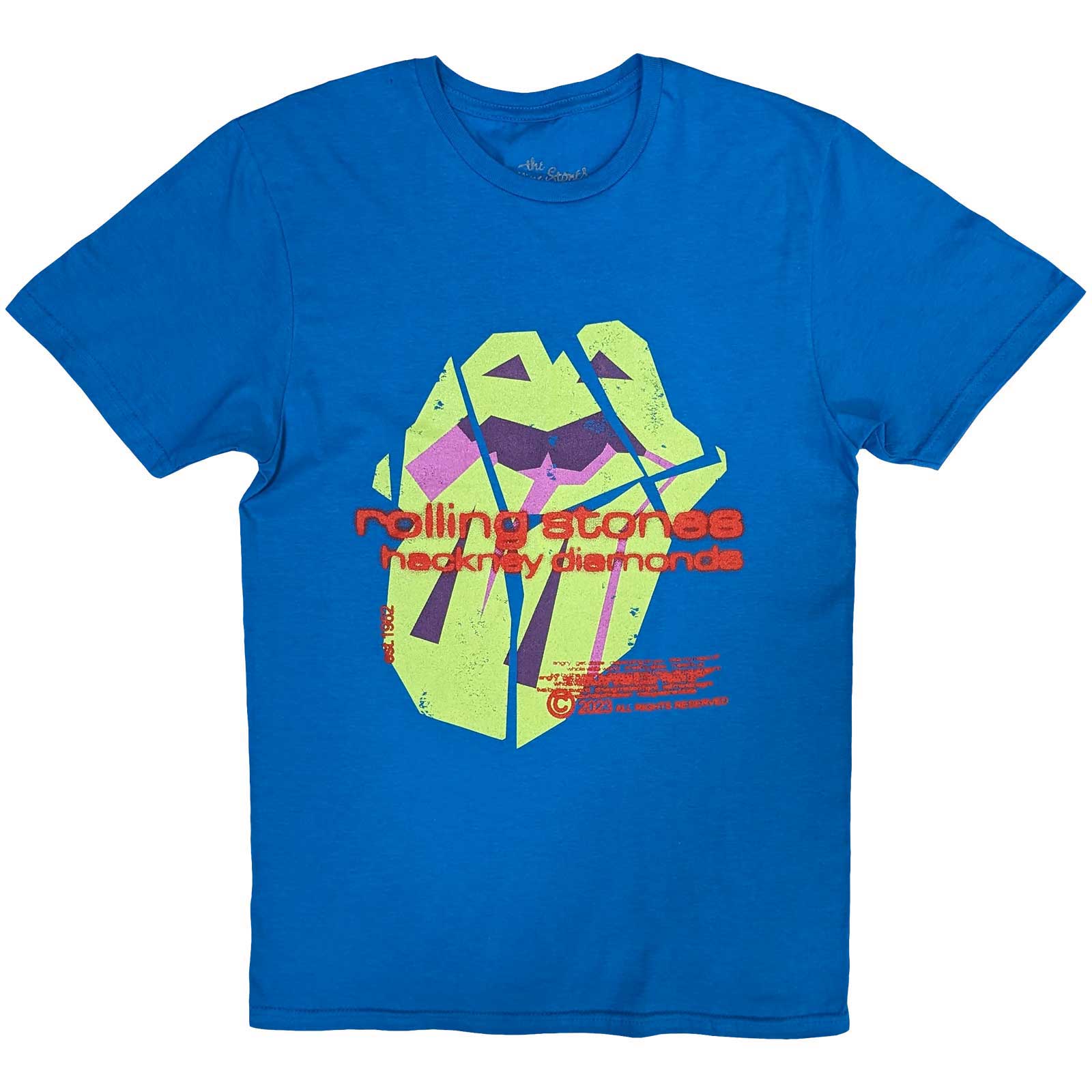 Een foto van een T-Shirt van The Rolling Stones.