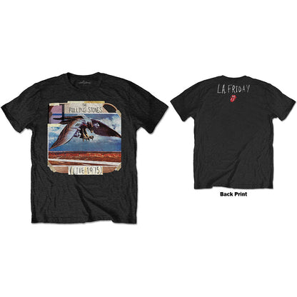 The Rolling Stones Unisex T-Shirt: LA Friday (Back Print) T-Shirt
