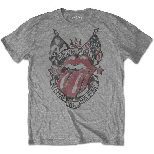 The Rolling Stones Unisex T-Shirt: Tattoo You US Tour (Soft Hand Inks) T-Shirt