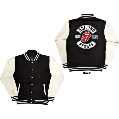 The Rolling Stones Unisex Varsity Jacket: Tour '78 (Back Print) Varsity-jas