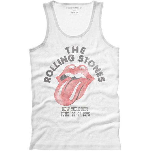 The Rolling Stones Unisex Vest T-Shirt: NYC '75 Vest T-Shirt