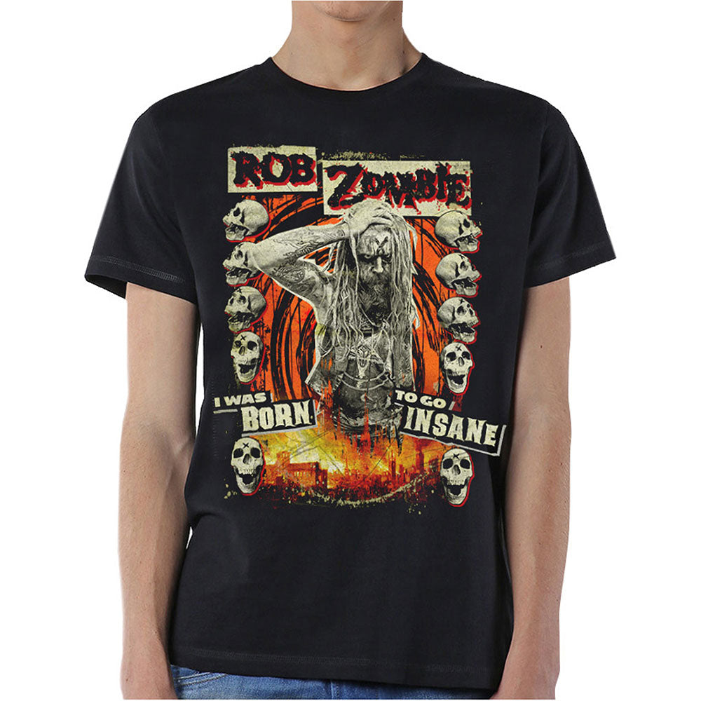 Rob Zombie Unisex T-Shirt: Born to Go Insane T-Shirt