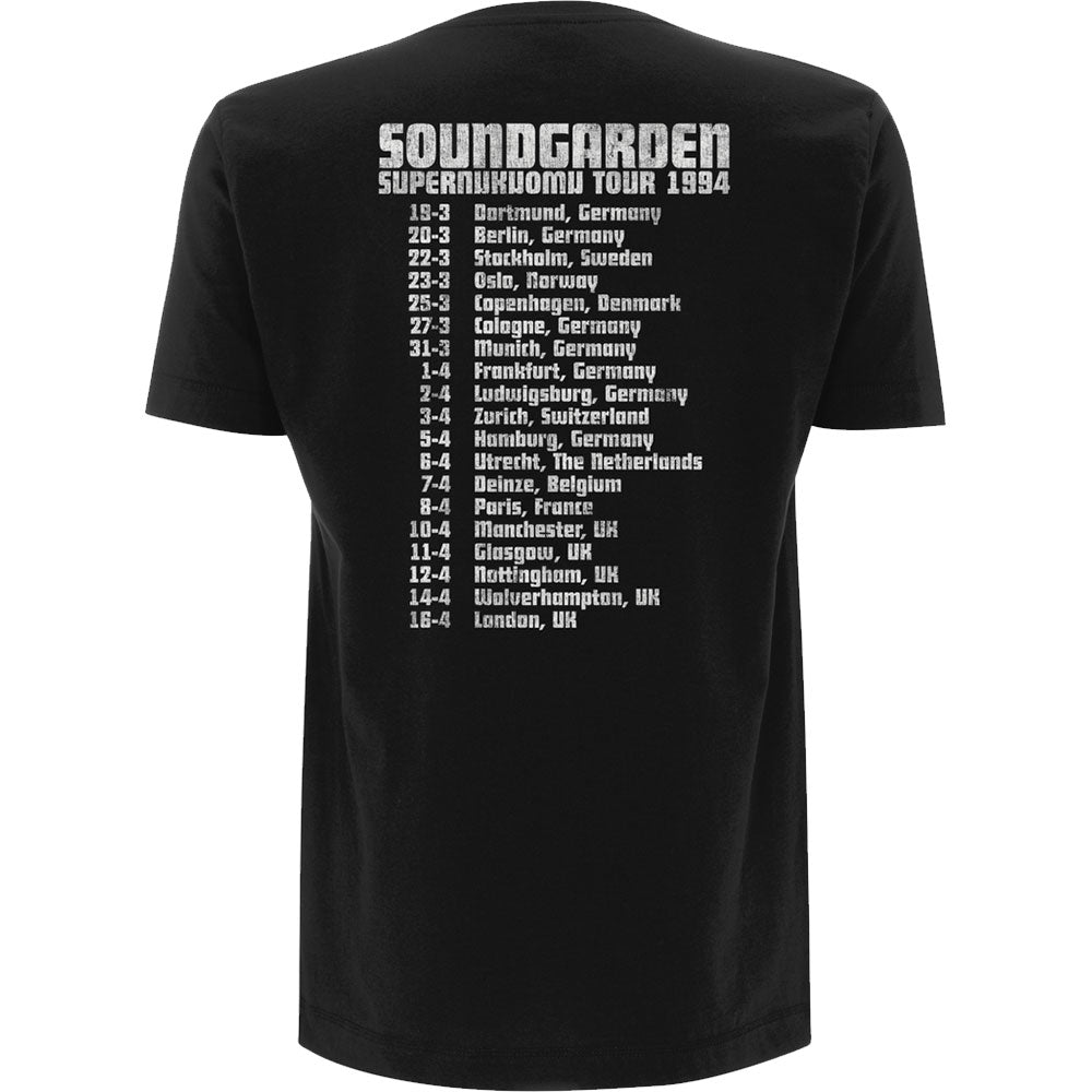 Soundgarden Unisex T-Shirt: Superunknown Tour '94 (Back Print) T-Shirt