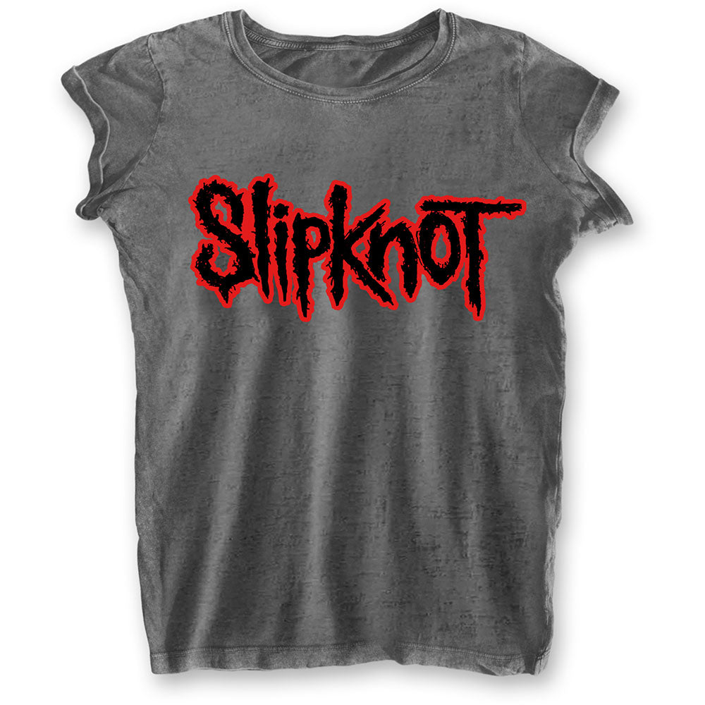 Slipknot Ladies T-Shirt: Logo (Burnout) T-Shirt