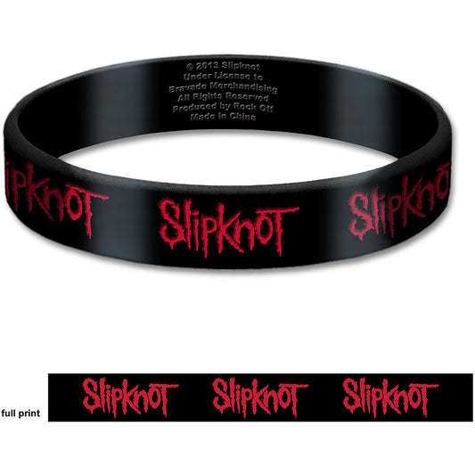 Slipknot Gummy Wristband: Logo Polsband