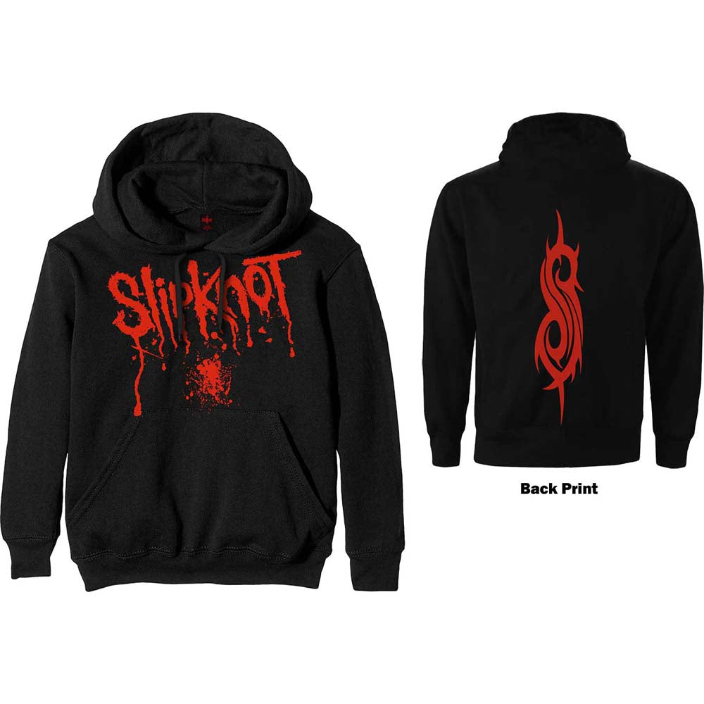 Slipknot Unisex Pullover Hoodie: Splatter (Back Print) Trui met capuchon