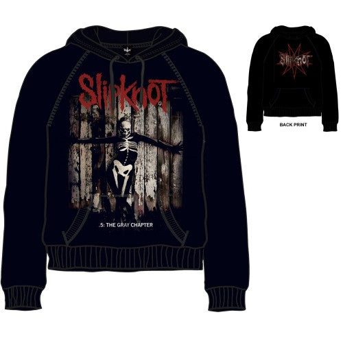 Slipknot Unisex Pullover Hoodie: .5 The Gray Chapter (Back Print) Trui met capuchon