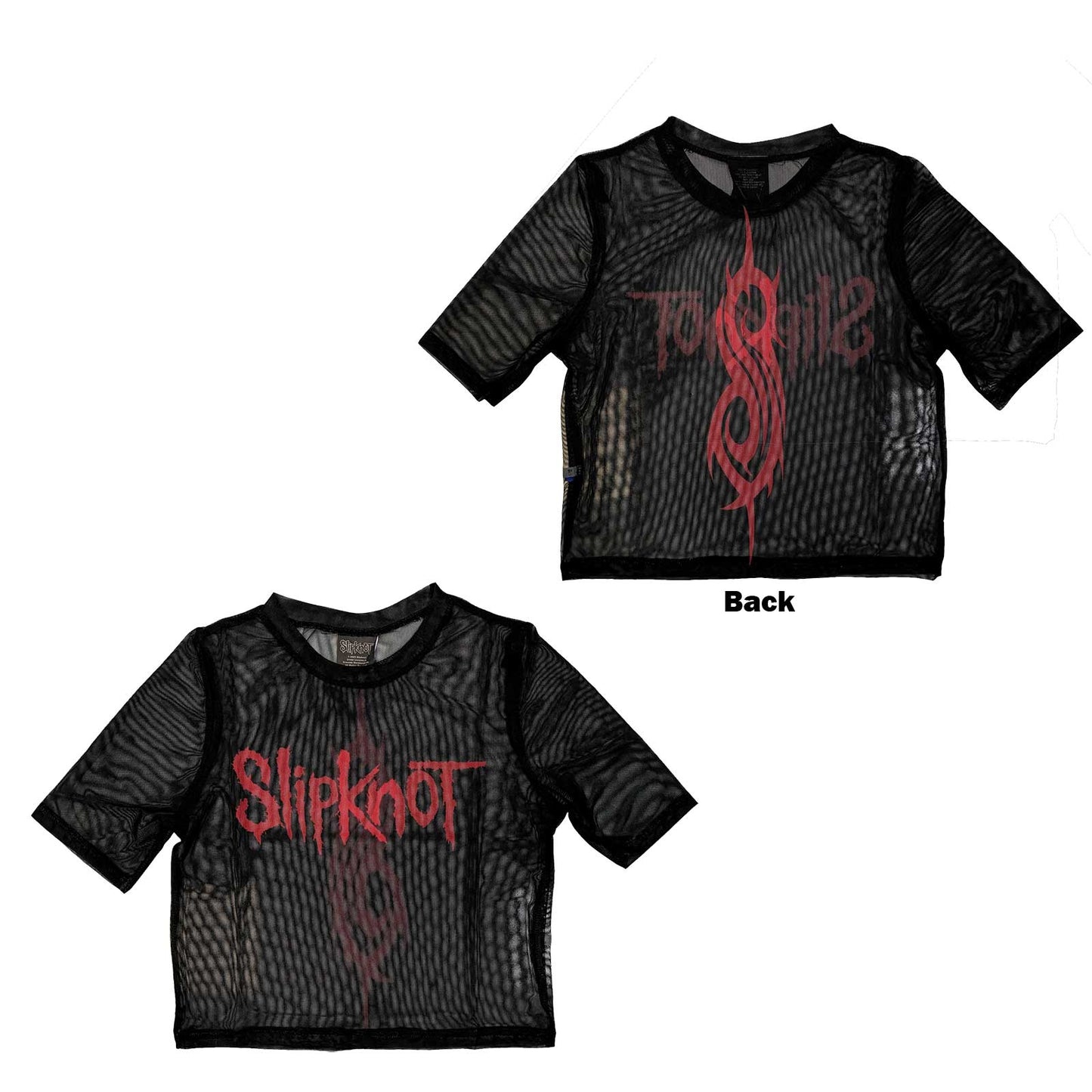 Een foto van een Crop Top van Slipknot.
