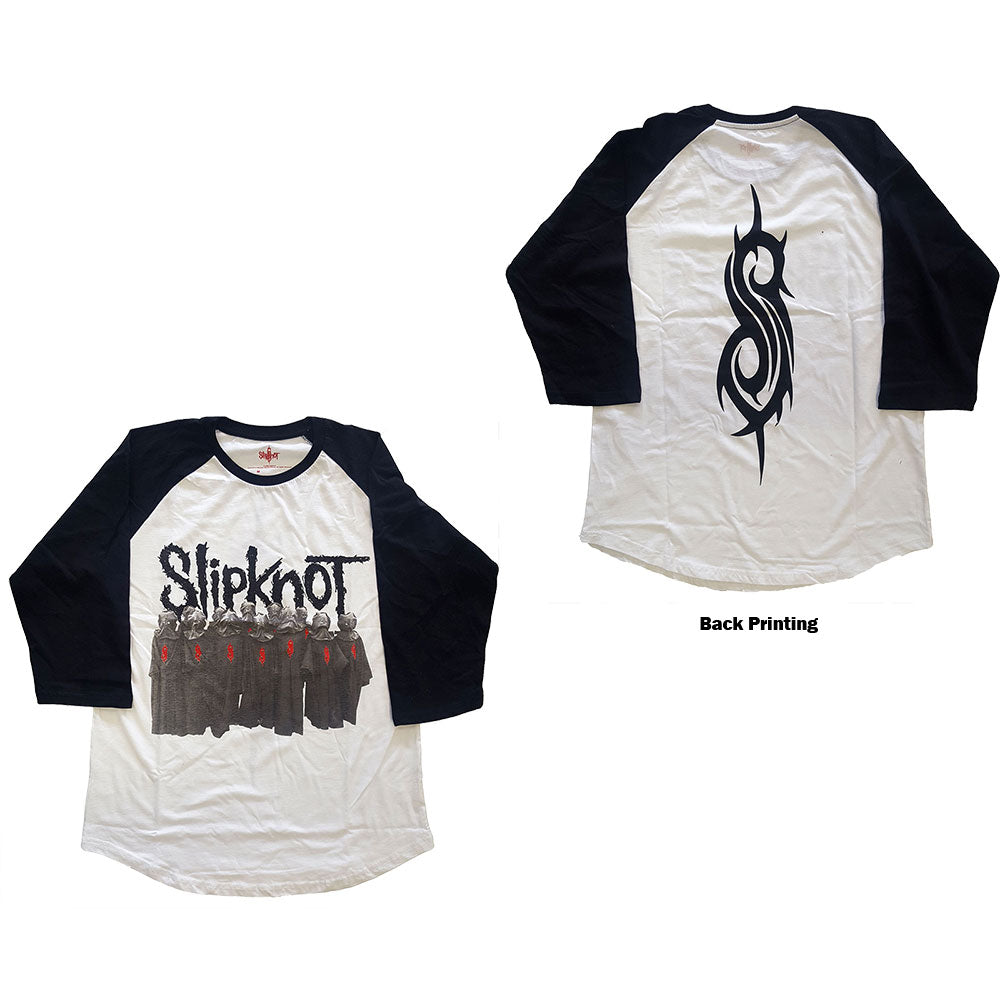 Slipknot Unisex Raglan T-Shirt: Choir (Back Print) Raglan T-Shirt