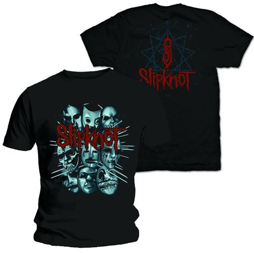 Slipknot Unisex T-Shirt: Masks 2 (Back Print) T-Shirt