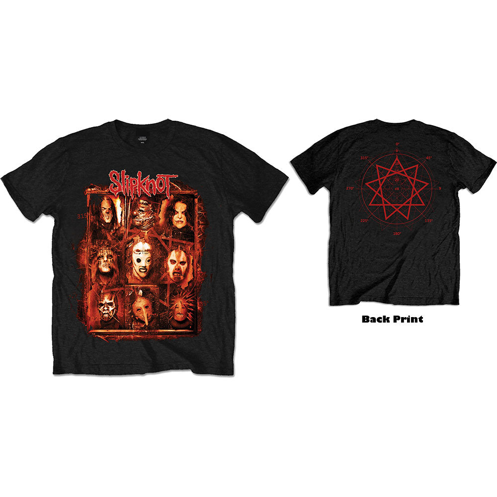 Slipknot Unisex T-Shirt: Rusty Face (Back Print) T-Shirt