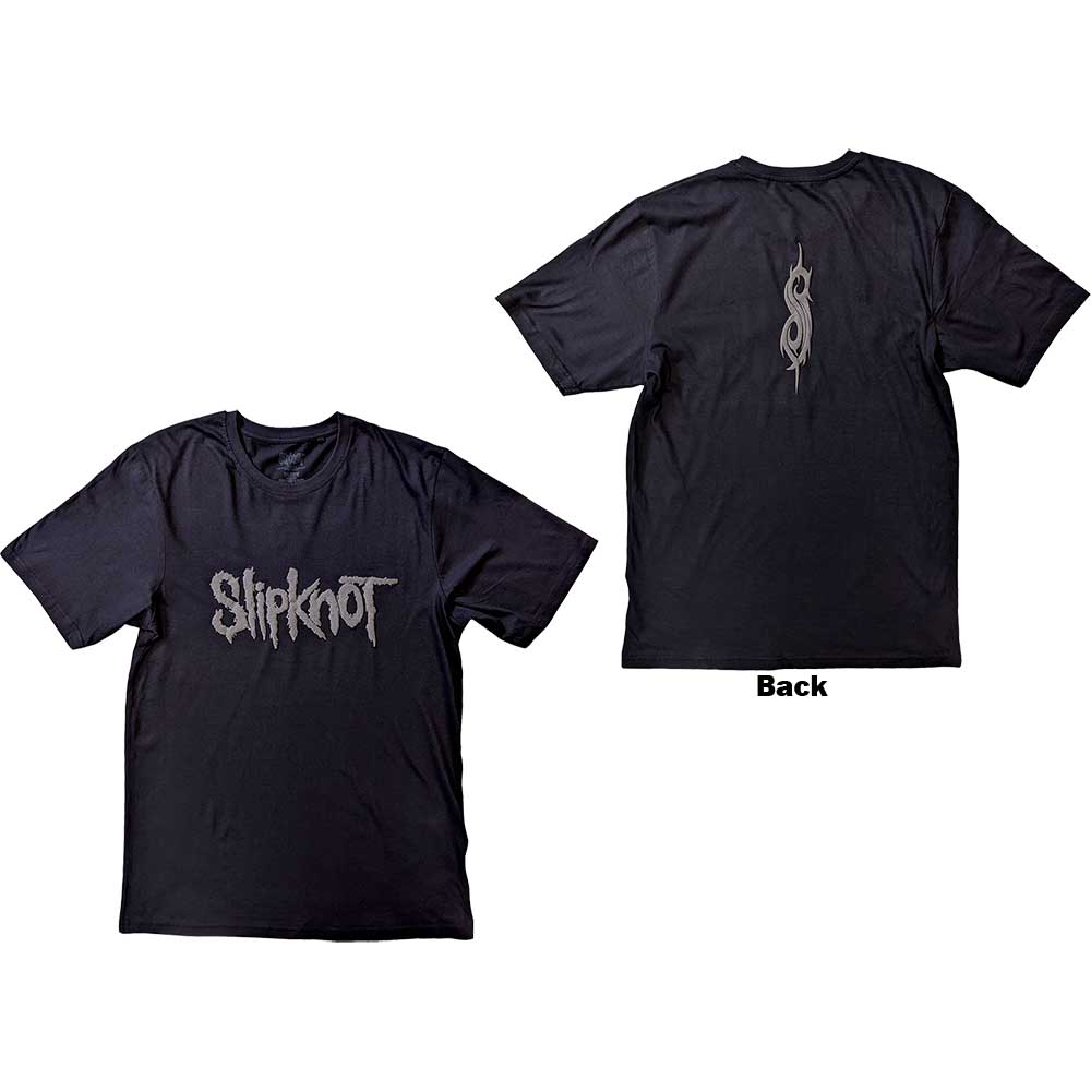 Slipknot Unisex Hi-Build T-Shirt: Logo (Back Print) Hi-Build T-Shirt