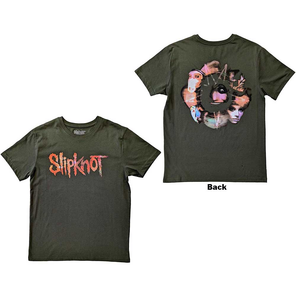 Slipknot Unisex T-Shirt: Adderall (Back Print) T-Shirt