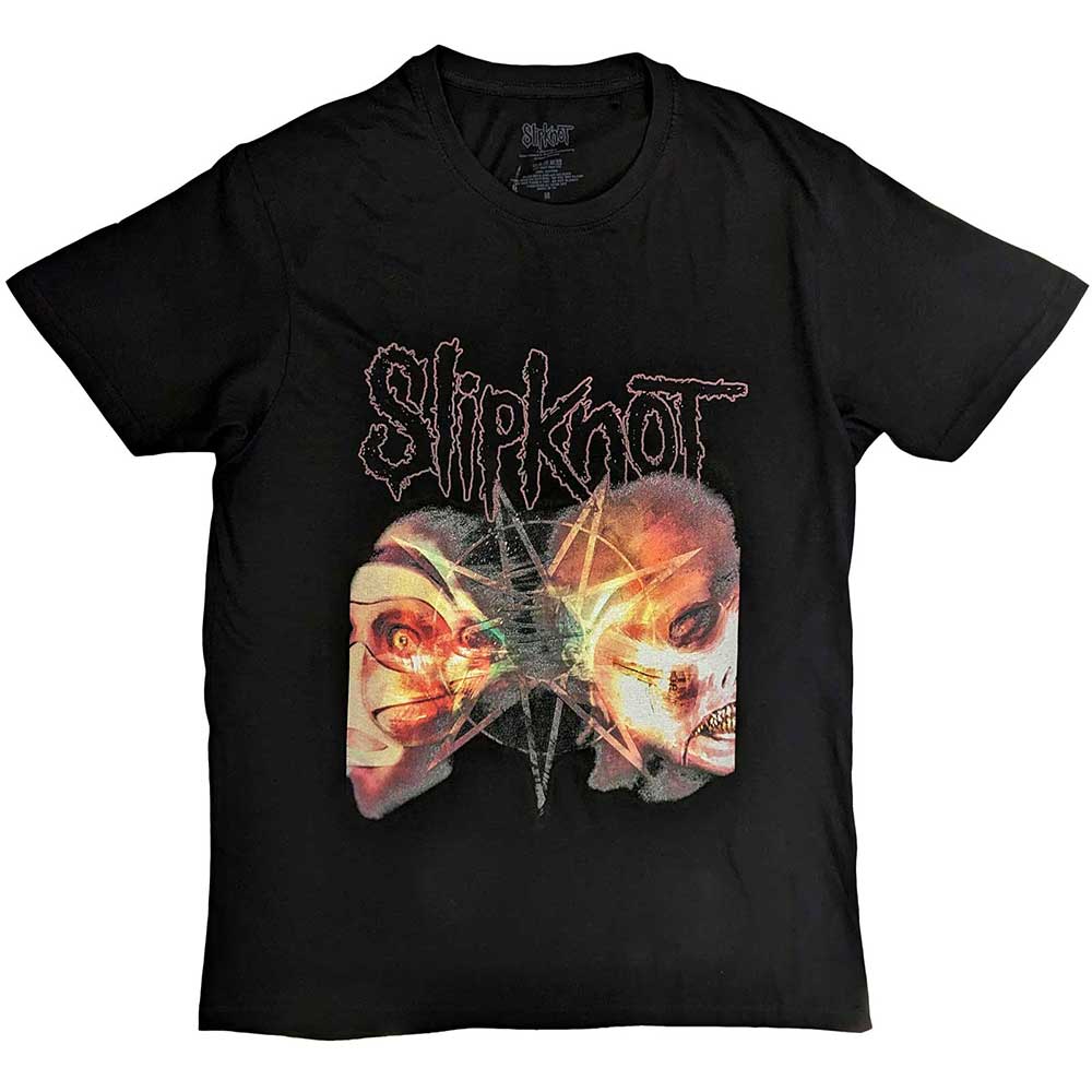 Slipknot Unisex T-Shirt: 2 Faces (Back Print) T-Shirt