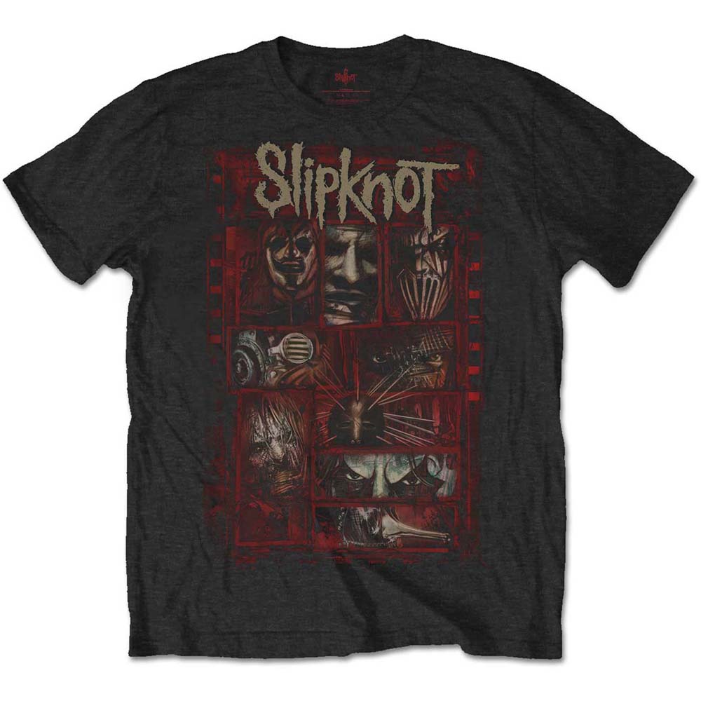 Slipknot Unisex T-Shirt: Sketch Boxes (Back Print) T-Shirt