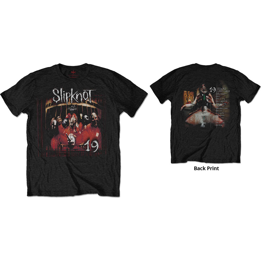 Slipknot Unisex T-Shirt: Debut Album 19 Years (Back Print) T-Shirt