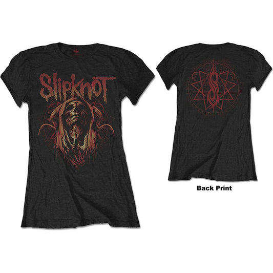 Slipknot Ladies T-Shirt: Evil Witch (Back Print) T-Shirt