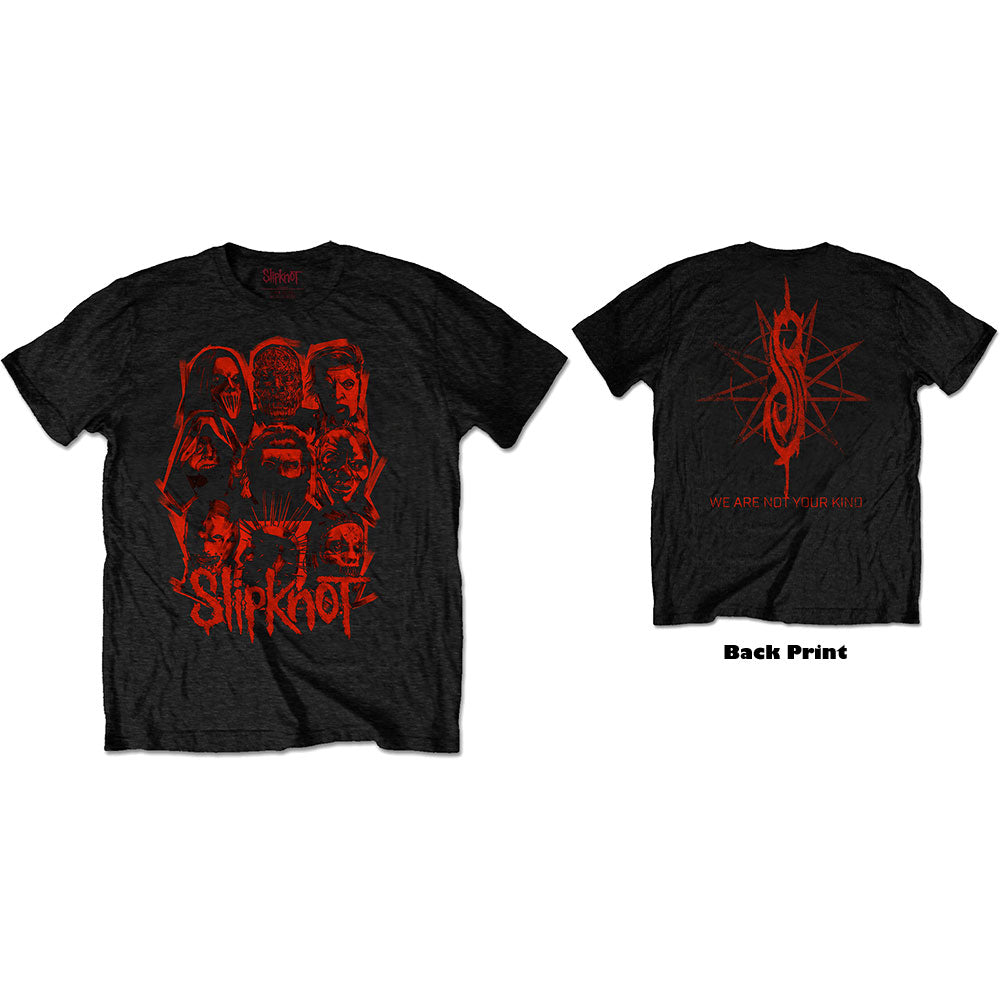 Slipknot Unisex T-Shirt: WANYK Red Patch (Back Print) T-Shirt