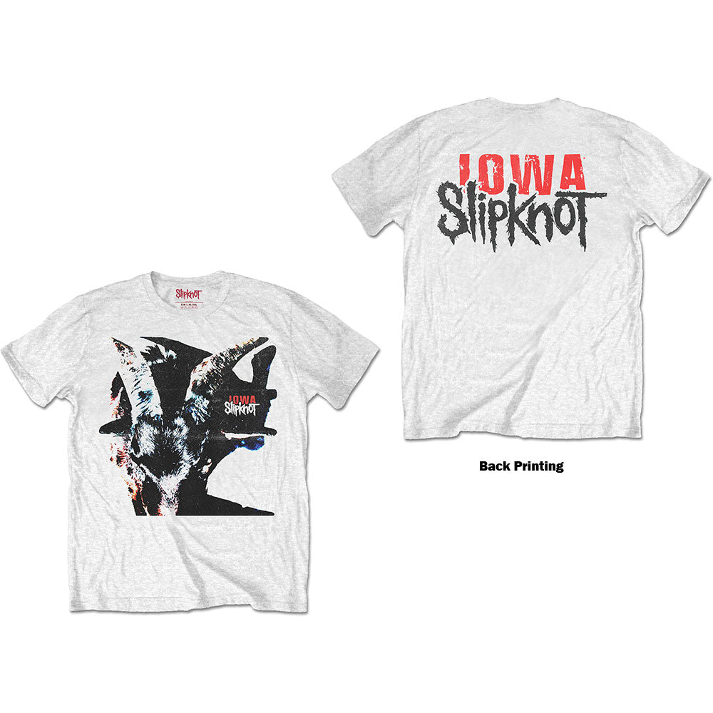 Slipknot Unisex T-Shirt: Iowa Goat Shadow (Back Print) T-Shirt