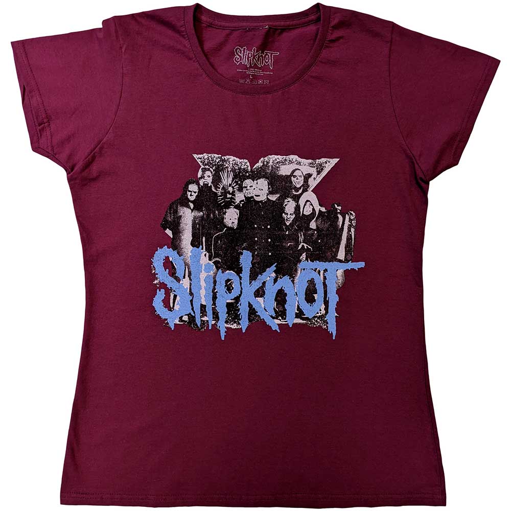 Slipknot Ladies T-Shirt: Goat Logo Demon (Back Print) T-Shirt