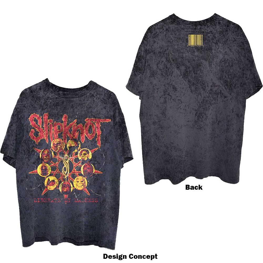 Slipknot Unisex T-Shirt: Liberate (Wash Collection & Back Print) T-Shirt