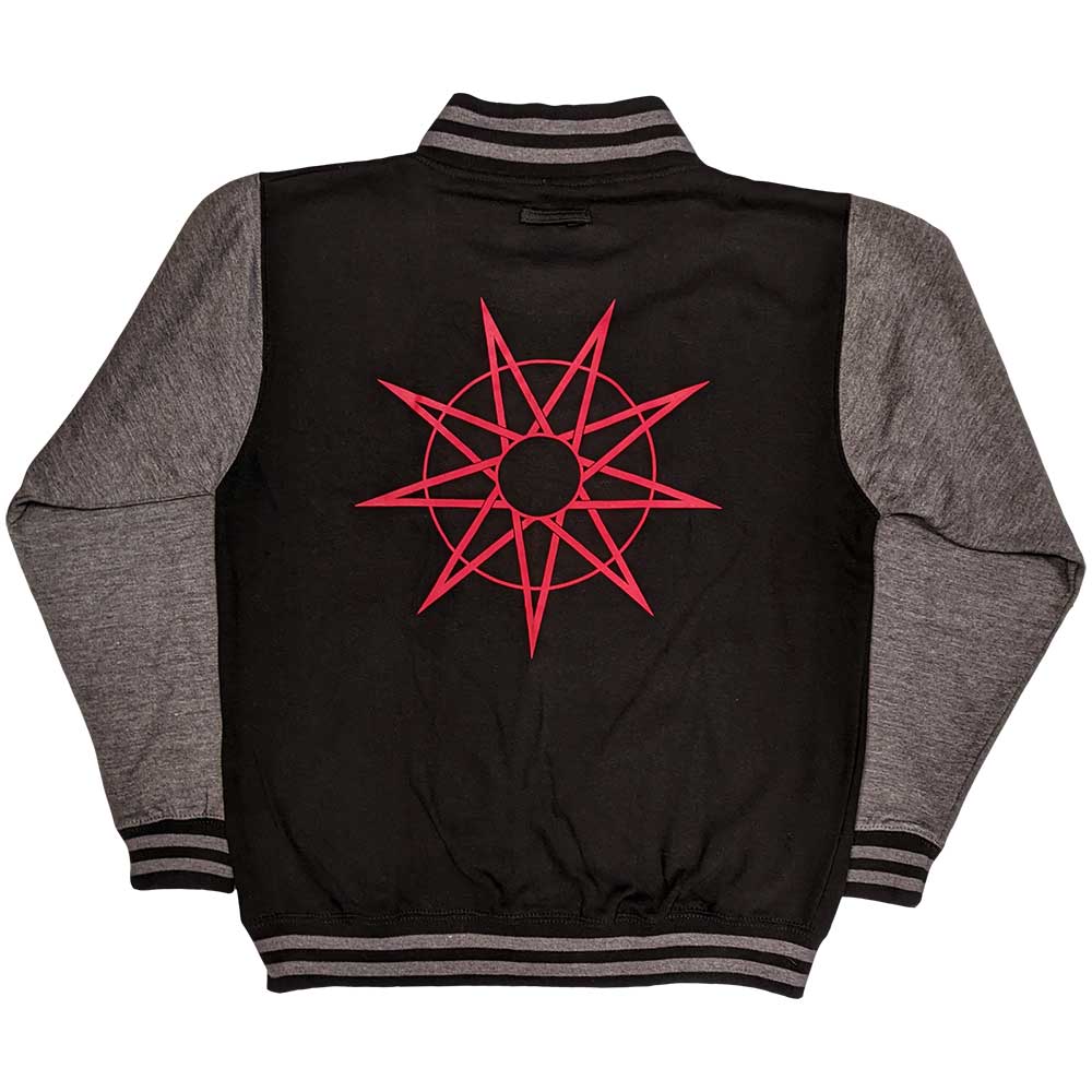 Slipknot Unisex Varsity Jacket: 9 Point Star (Back Print) Varsity-jas