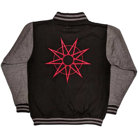 Slipknot Unisex Varsity Jacket: 9 Point Star (Back Print) Varsity-jas