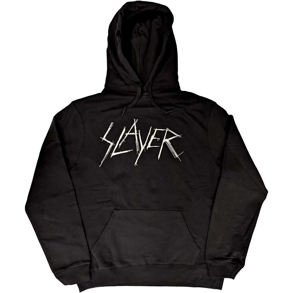 Slayer Unisex Pullover Hoodie: Scratchy Logo Trui met capuchon