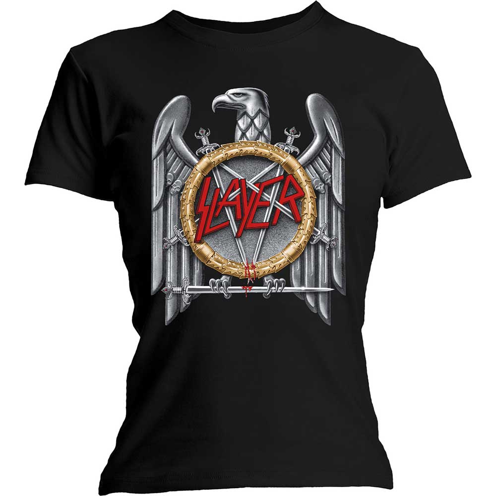 Slayer Ladies T-Shirt: Silver Eagle T-Shirt