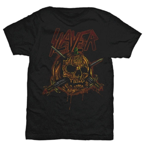 Slayer Unisex T-Shirt: Skull Pumpkin T-Shirt