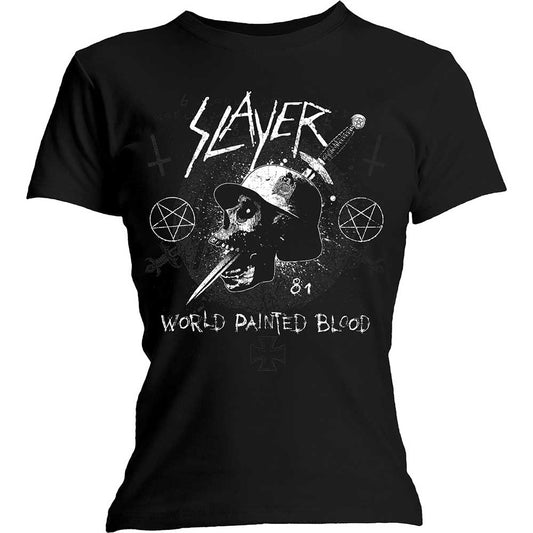 Slayer Ladies T-Shirt: Dagger Skull T-Shirt