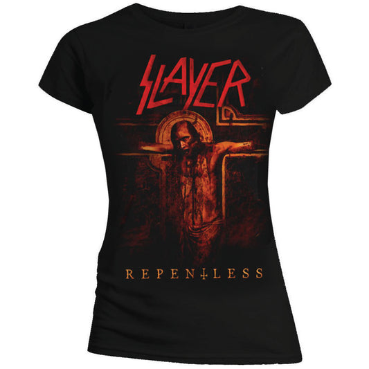 Slayer Ladies T-Shirt: Repentless Crucifix T-Shirt