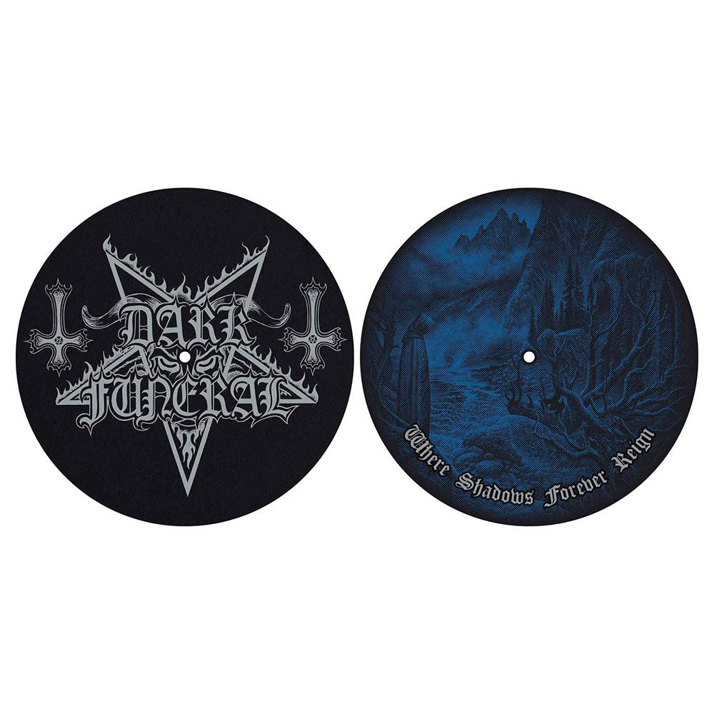 Dark Funeral Turntable Slipmat Set: Where Shadows Forever Reign Set draaitafel-slipmatten