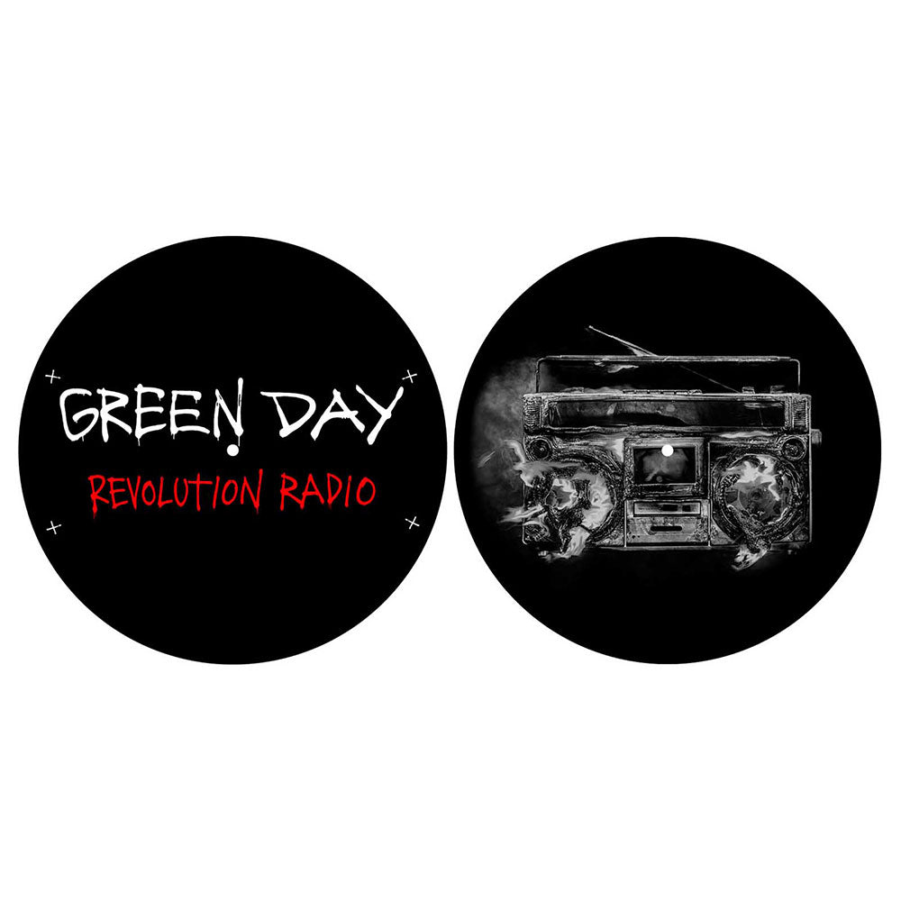 Green Day Turntable Slipmat Set: Revolution Radio Set draaitafel-slipmatten