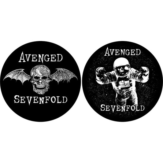 Avenged Sevenfold Turntable Slipmat Set: Death Bat / Astronaut Set draaitafel-slipmatten