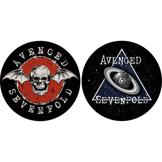 Avenged Sevenfold Turntable Slipmat Set: Skull / Space Set draaitafel-slipmatten