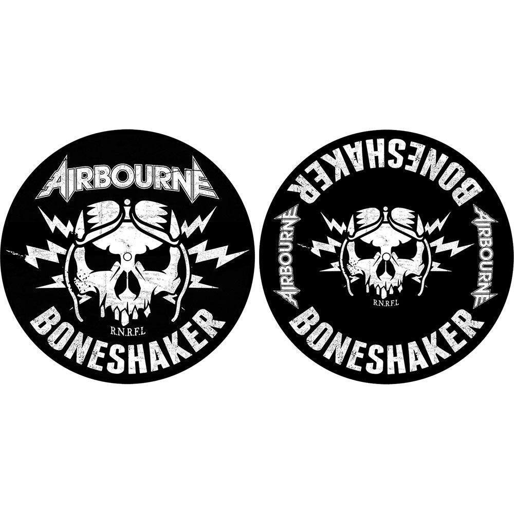 Airbourne Turntable Slipmat Set: Boneshaker Set draaitafel-slipmatten