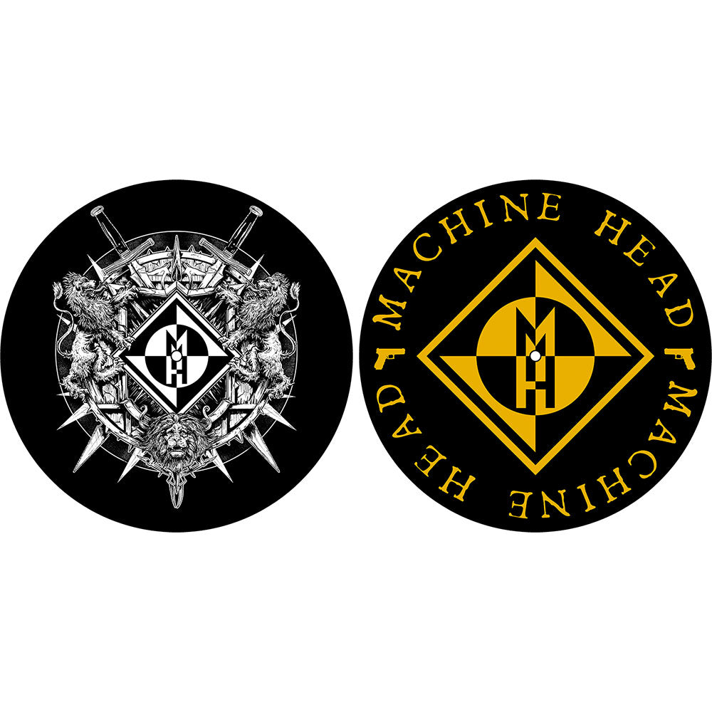 Machine Head Turntable Slipmat Set: Crest Set draaitafel-slipmatten