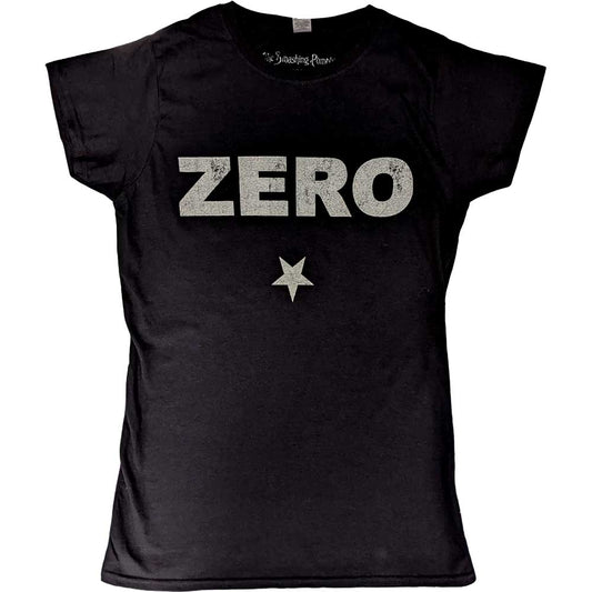 The Smashing Pumpkins Ladies T-Shirt: Zero Distressed T-Shirt