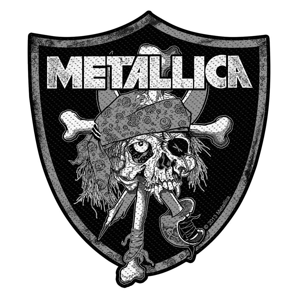Metallica Standard Patch: Raiders Skull (Loose) Standaard patch