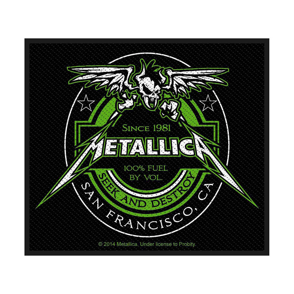 Metallica Standard Patch: Beer Label (Loose) Standaard patch