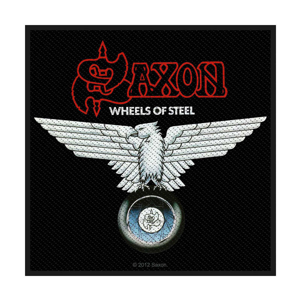 Saxon Standard Patch: Wheels of Steel (Loose) Standaard patch