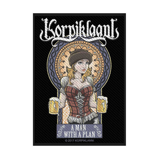 Korpiklaani Standard Patch: A Man with a Plan (Loose) Standaard patch