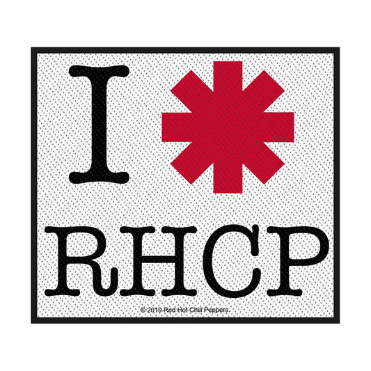 Red Hot Chili Peppers Standard Patch: I Love RHCP (Loose) Standaard patch