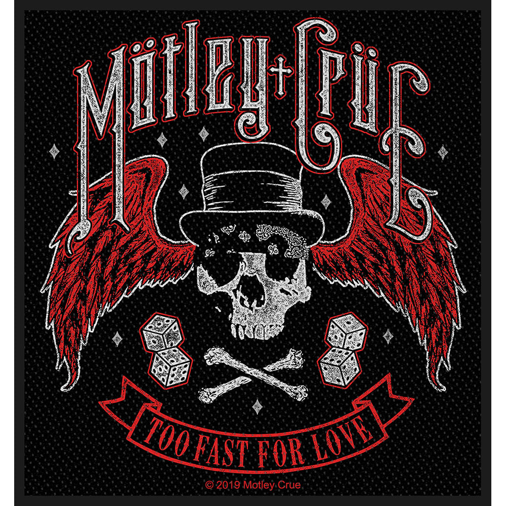 Motley Crue Standard Patch: Too Fast For Love (Loose) Standaard patch