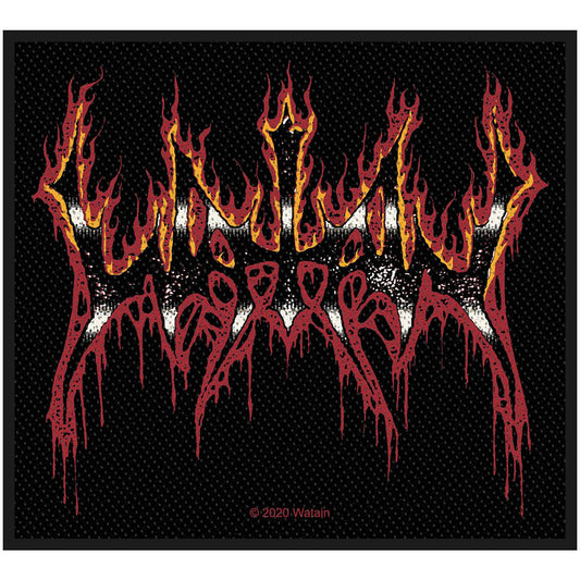 Watain Standard Patch: Flaming Logo (Loose) Standaard patch