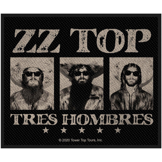 ZZ Top Standard Patch: Tres Hombres (Loose) Standaard patch